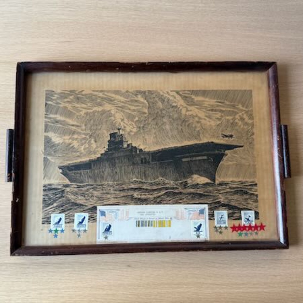 WW2 USS Intrepid CV 11 Cocktail Tray